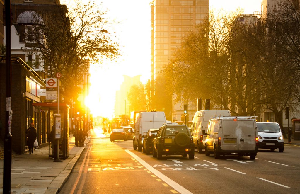 Rush hour in a city