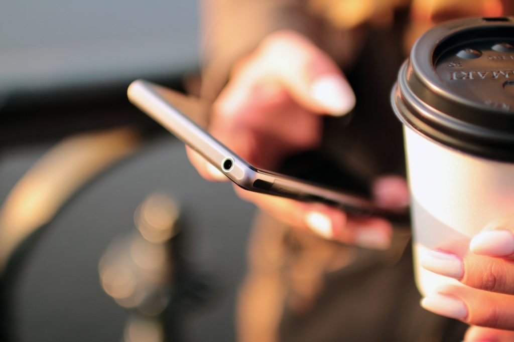 Coffee and phone